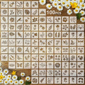 Fainne 100 Pcs 2 Inch Stencils Small Stencils by Fainne