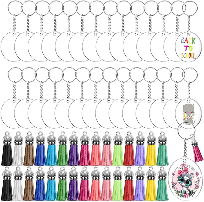 Audab Acrylic Keychain Blanks Kit by Audab