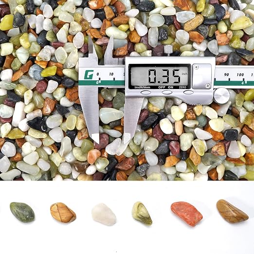 2.2 lb Pebbles for Indoor Plants, 3/8 Inch Decorative Rocks for Potted Plants - Image 2