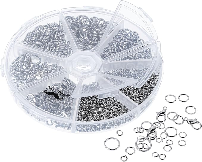 Mr. Pen- Open Jump Rings Set, 6 Assorted Sizes, Jewelry Making Findings - Image 8