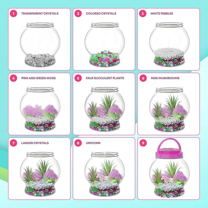 Dan&Darci Light-Up Unicorn Terrarium Kit - Image 5