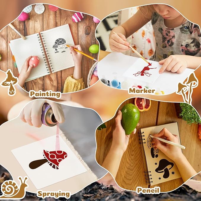 Fainne 100 Pcs 2 Inch Stencils Small Stencils - Image 5