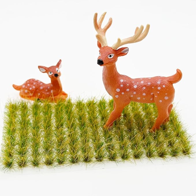 Woohome 120 PCS Bushy Tufts Static Grass Tuft Model Grass Tuft - Image 3