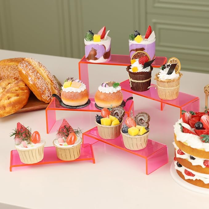 Goabroa Display Risers, 2 Sets 10 Pcs Perfume Stand Organizer, Rectangular - Image 5