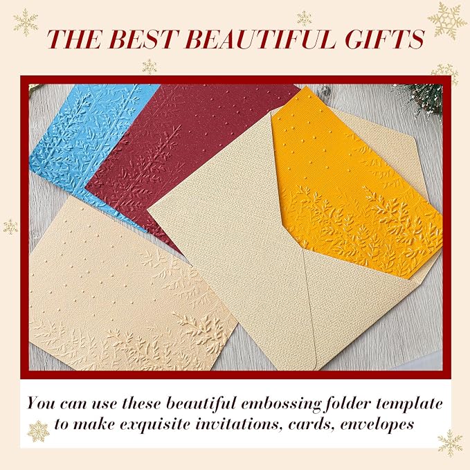 Geiserailie 1 Pcs Embossing Folders 2d/3D Embossing Machine Template Paper Card - Image 5