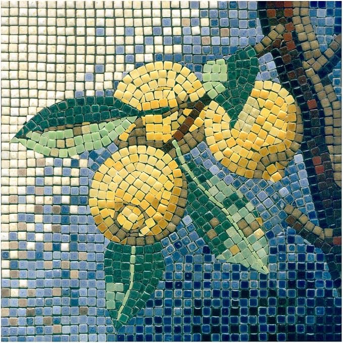 Adult Mosaic Art Kit: Craft Projects to Keep You Busy, Square 7inch Lemon by ALEA+Mosaic