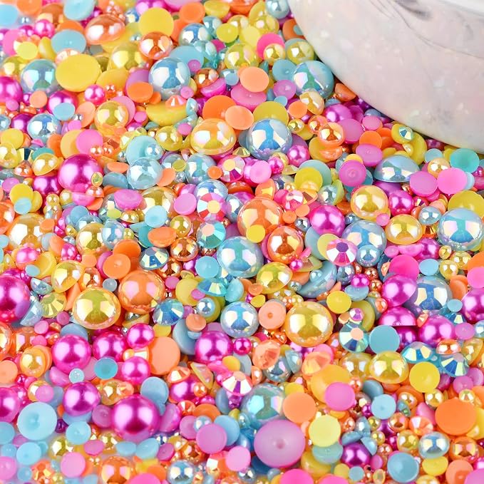 3900+ Pcs Rhinestones and Pearls Kit, 2-10mm Flatback Gems - Image 6
