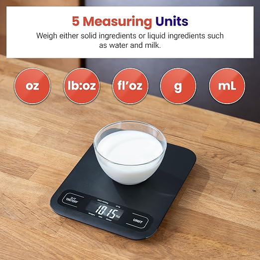 Etekcity Food Kitchen Scale, Digital Grams and Ounces, Large | Tare function - Image 3