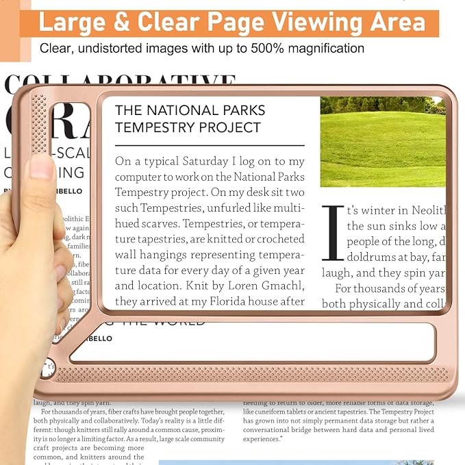 AKKYCVS 5X Full Page Magnifying Glass - Image 2