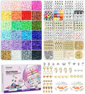 Gionlion Clay Beads Bracelet Making Kit, Pack 2 Boxes Preppy Letter Spacer by Gionlion