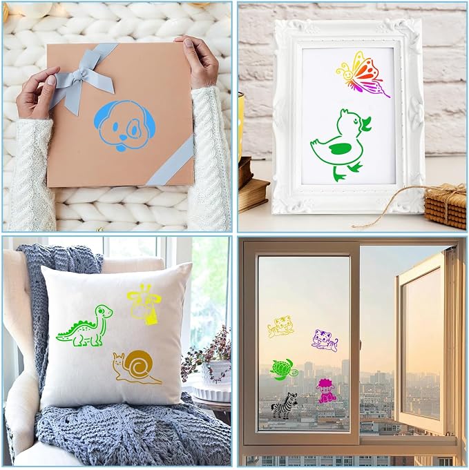 JULMELON Animal Stencils 20Pcs Animal Stencils - Image 5
