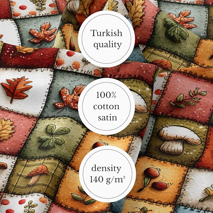 100% Cotton Fabric by the Yard – Turkish Quality Quilting & Sewing Fabric - Image 6