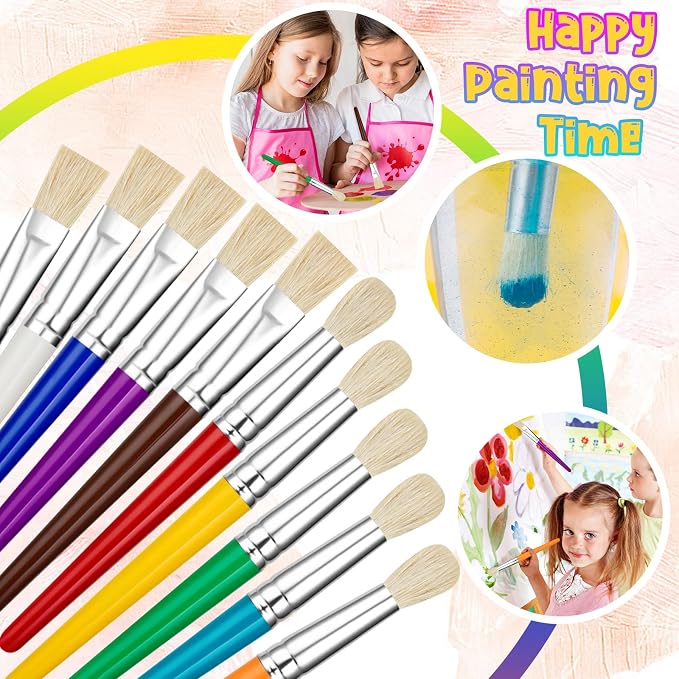 20 Pcs Kids Paint Brushes Bulk - Image 5