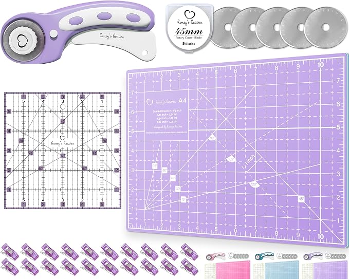 Honey's Heaven Rotary Cutter Set - 45mm Fabric Cutter by HoneysHeaven