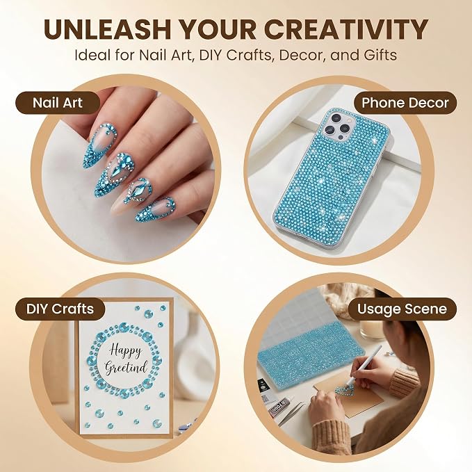 36000Pcs Pastel Blue Rhinestones - Image 6