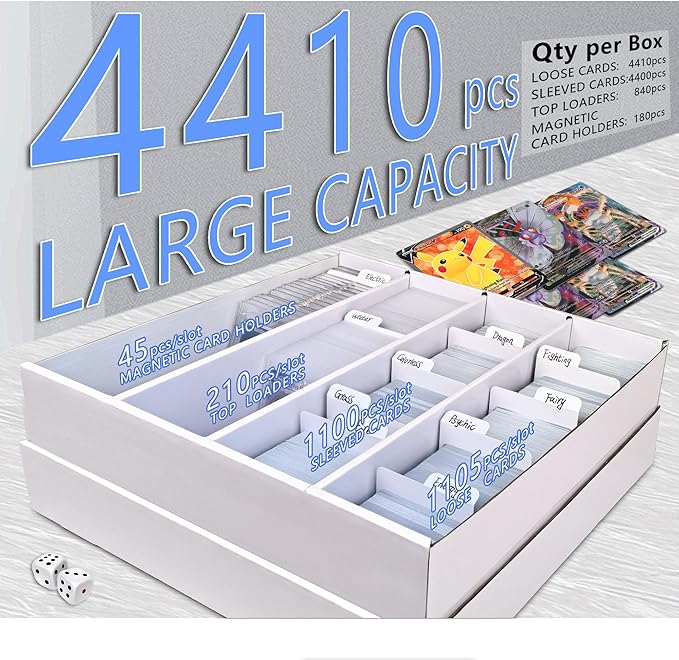 YYDS 4 Pack Trading Card Storage Box, Baseball Card Storage - Image 2