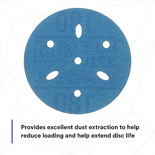 3m 3M-36146 Hookit Blue Abrasive Disc Multi-hole, 3, 180 Grade