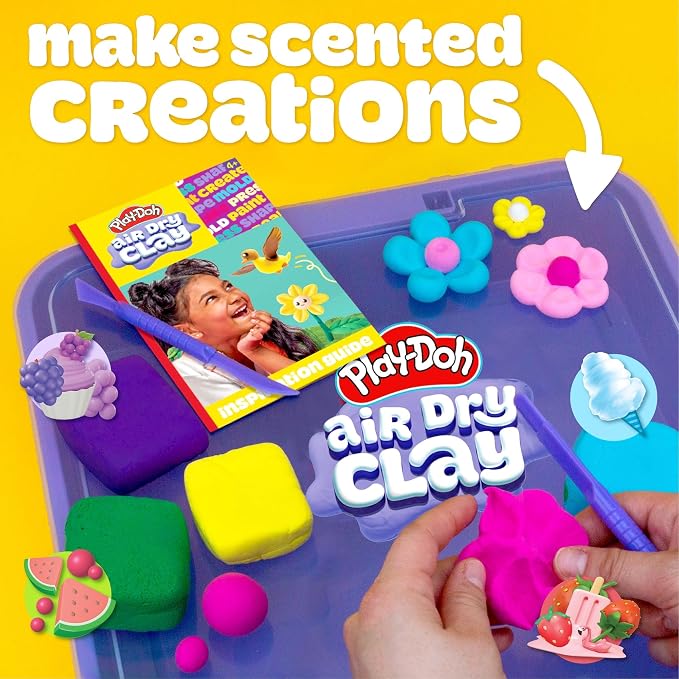 Play-Doh Air Dry Clay Case, Scented Variety Pack, 13 Air-Dry Clays, Fun Molds - Image 7