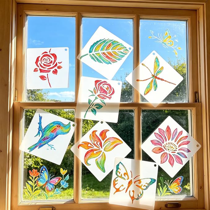 80 PCS Small Botanical Stencils - Image 5