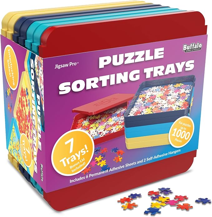 Buffalo Games - Puzzle Sorting Trays - 7 Count by BuffaloGames