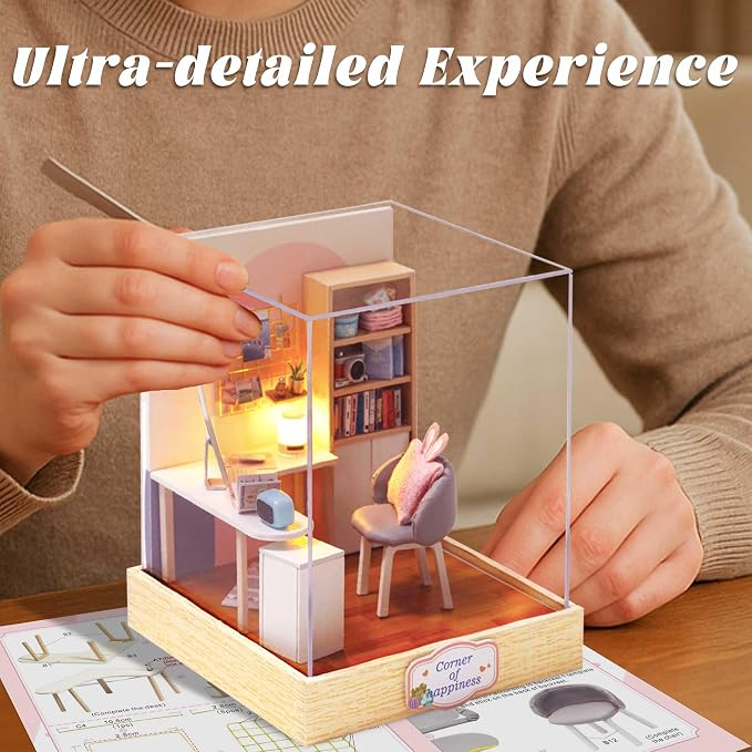 Flever Dollhouse Miniature DIY House Kit Creative Room - Image 5