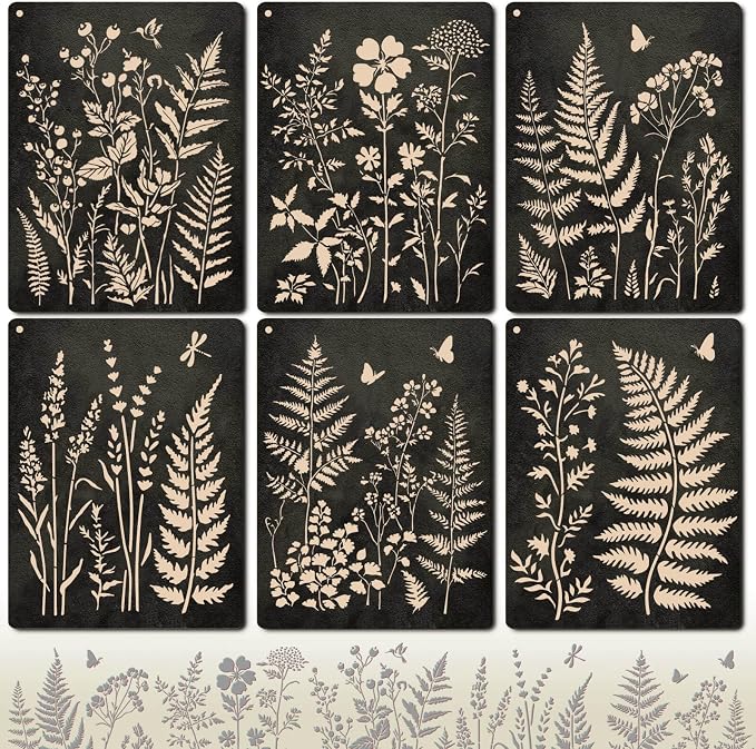 Botanical Wall Stencil Kit for Painting by XIAOSHAN
