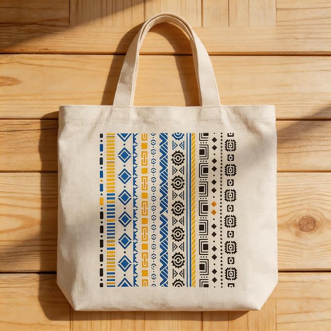 TIAMECH A4 Reusable Aztec Tribal Border Stencil - Image 3