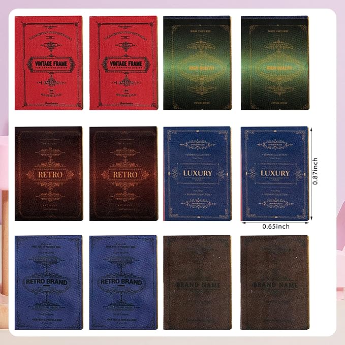 Skylety 24 Pieces 1:12 Scale Miniatures Dollhouse Books Assorted Miniatures - Image 2