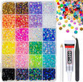 qiipii 24 Color 6mm Jelly Resin Rhinestones by qiipii