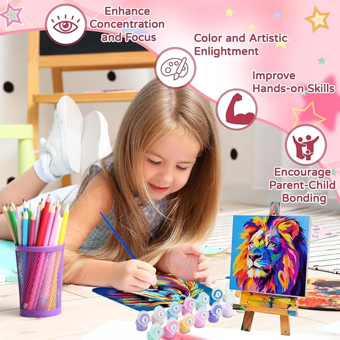 cviokrdu 4 Pack Paint by Numbers Kit - Image 5