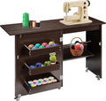 VIVOHOME Folding Sewing Table for Sewing Machine, Sewing Desk by VIVOHOME