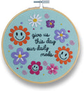 FUNATIC Give Us This Day Our Daily Meds Embroidery Kit | Funny Beginner Needle by FUNATIC