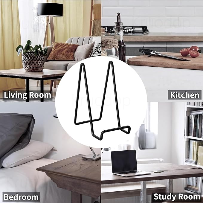 3 Pack 8 inch Metal Plate Stands - Image 7