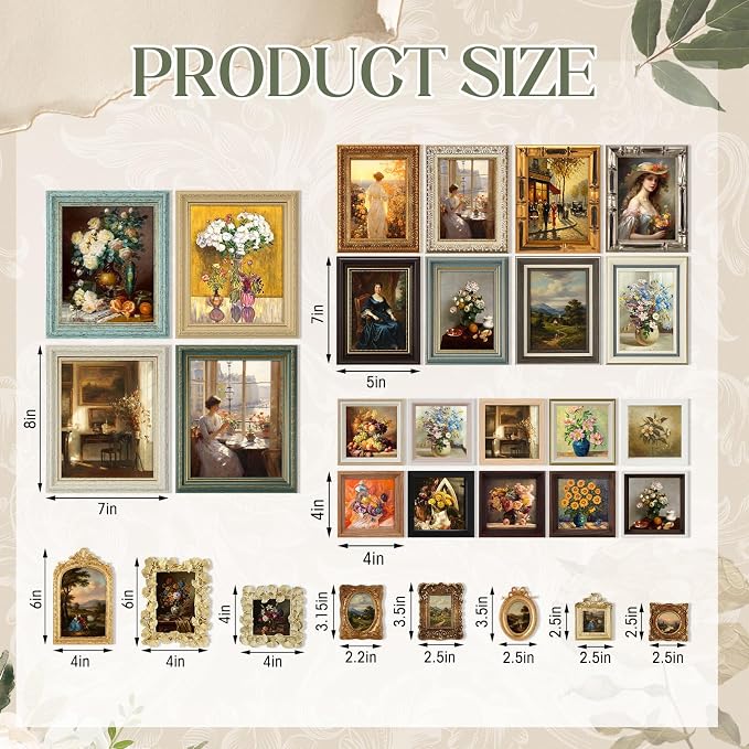 Kathfly 30 Pack Vintage Picture Frames - Image 3