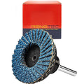 30 Pcs 2 Inch Mini Flap Disc, Zirconia High Density, with 1 Pcs 1/4 inch Shank Holder, for Metal Grinding, for Angle Die Grinder (60 GRIT)