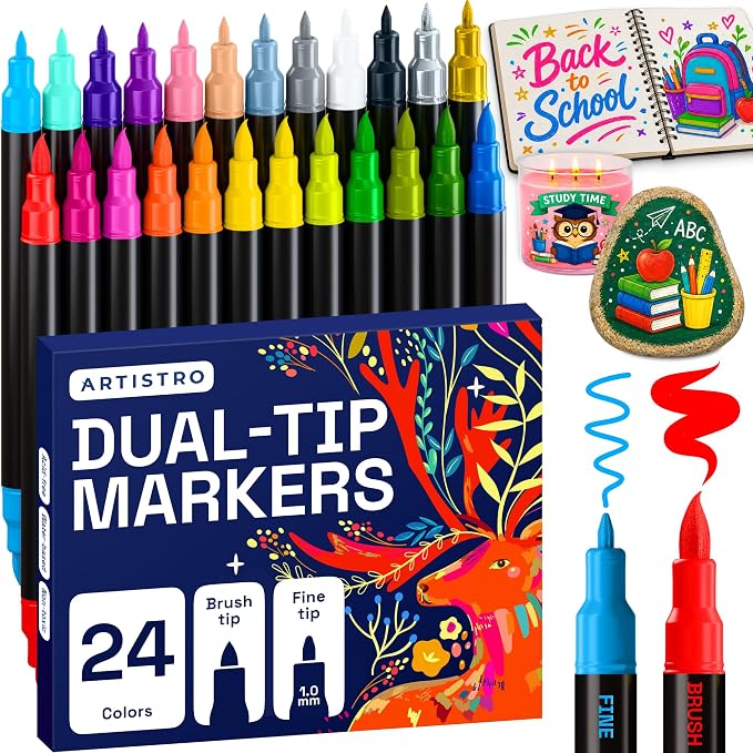 ARTISTRO 24 Acrylic Paint Markers by ARTISTRO