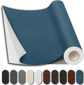 Leather Repair Patch, 17X158 Inch Repair Patch Self Adhesive Waterproof, DIY Large Vinyl Patches for Couches, Furniture, Kitchen Cabinets, Wall （Blue, 17X158 Inch）
