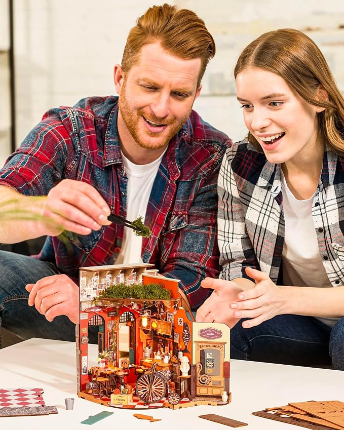 ROBOTIME DIY Miniature House Kit, Mini Diorama House - Image 7