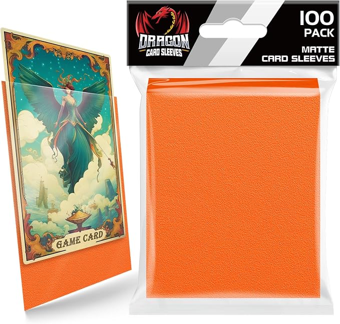 100 Count Matte Card Sleeves for Trading Cards, Standard Size Protective by Homthy