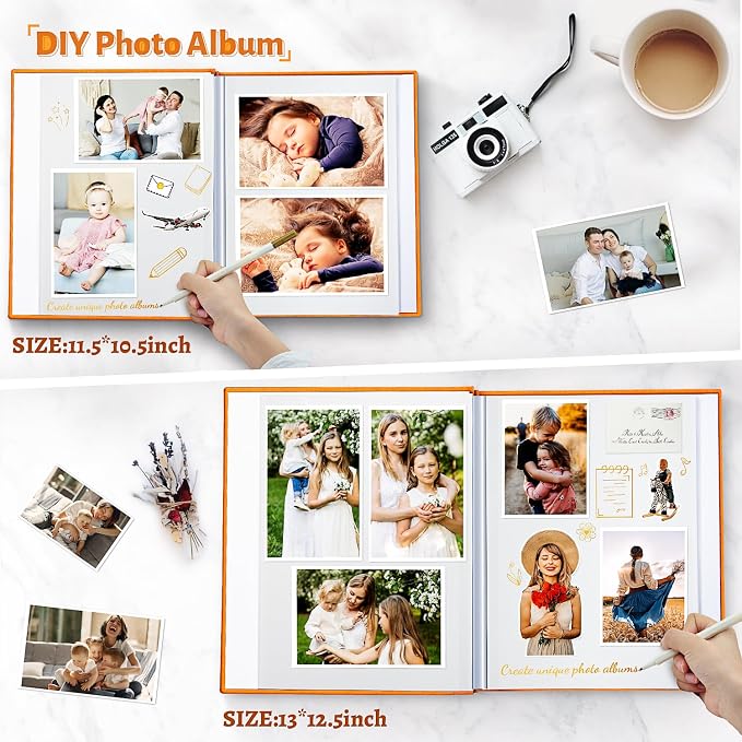 Artfeel Photo Album Self Adhesive Scrapbook, 120 Pages Large Photo Book - Image 3