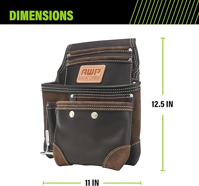 AWP Tool Pouch, Electrician Tool Pouch, Premium, Professional Multi-Pocket Organizer