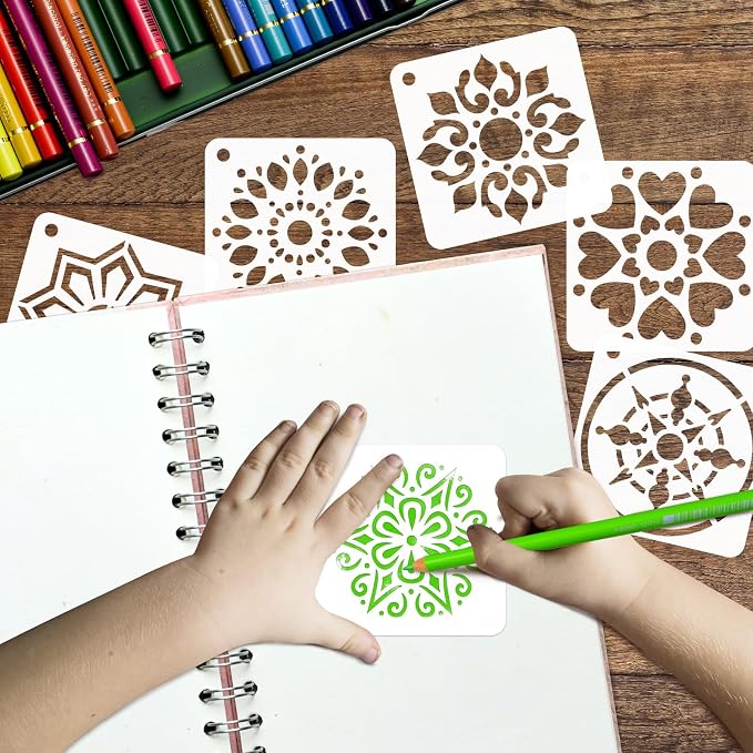 50 PCS Mandala Painting Stencils Reusable Mandala Stencils - Image 3
