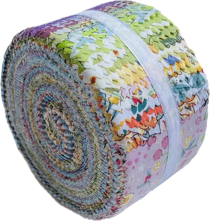 40 Strip Jelly Roll Fabric Strips - Image 2