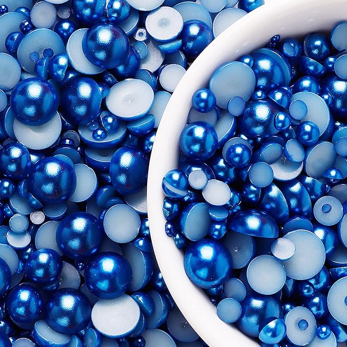 5600PCS Half Round Pearls Flatback Imitation Pearls - Image 3