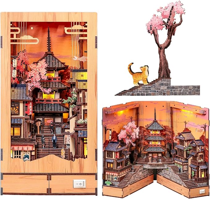 Japanese Book Nook Kit by FsolisDIYDollhouse