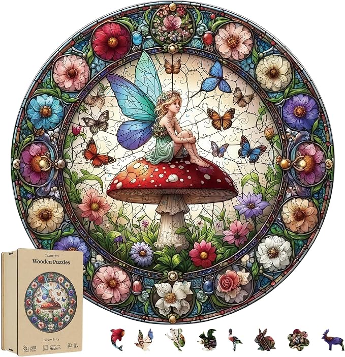 200 Pieces Fairy Wooden Puzzles by Yezavesu