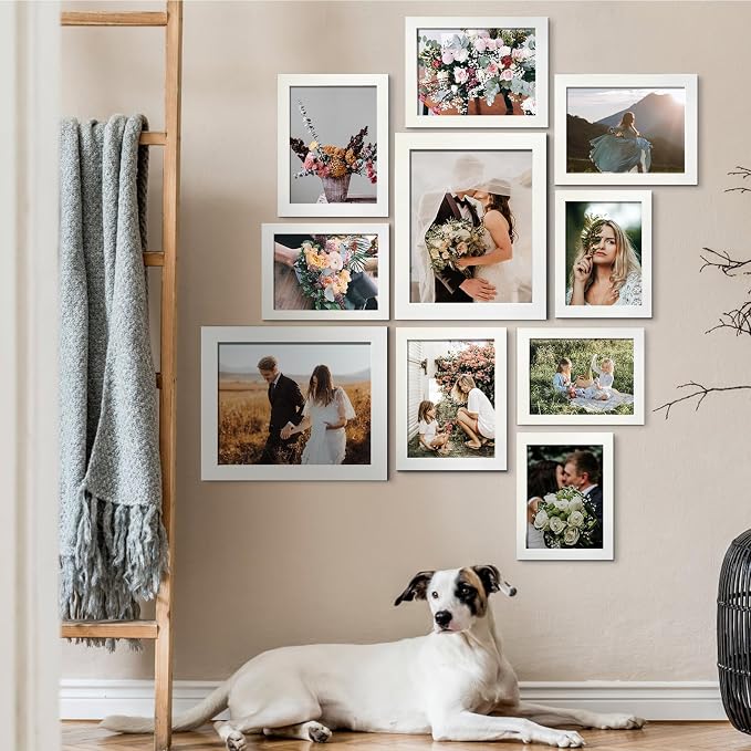 LUCKYLIFE Picture Frame Set 10-Pack, Gallery Wall Frame Collage - Image 3