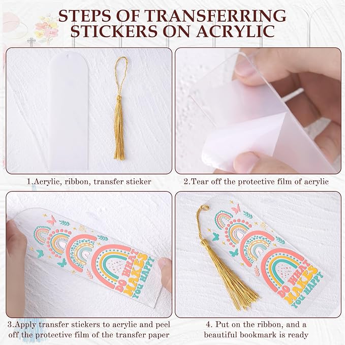 Dazoratix Clear Acrylic Bookmarks Blanks - Image 5