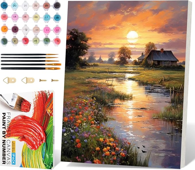 Fountor Framed Paint by Numbers Kit by Fountor