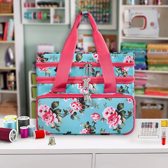 SINGER Sewing Accessories Organizer – Double Layer Portable Sewing Storage Bag - Image 5